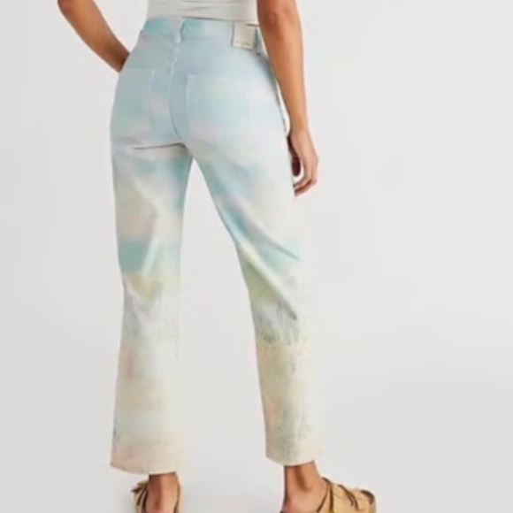 Free People Maggie Scenic Jeans  in Multi size 25 NWT - Picture 3 of 5
